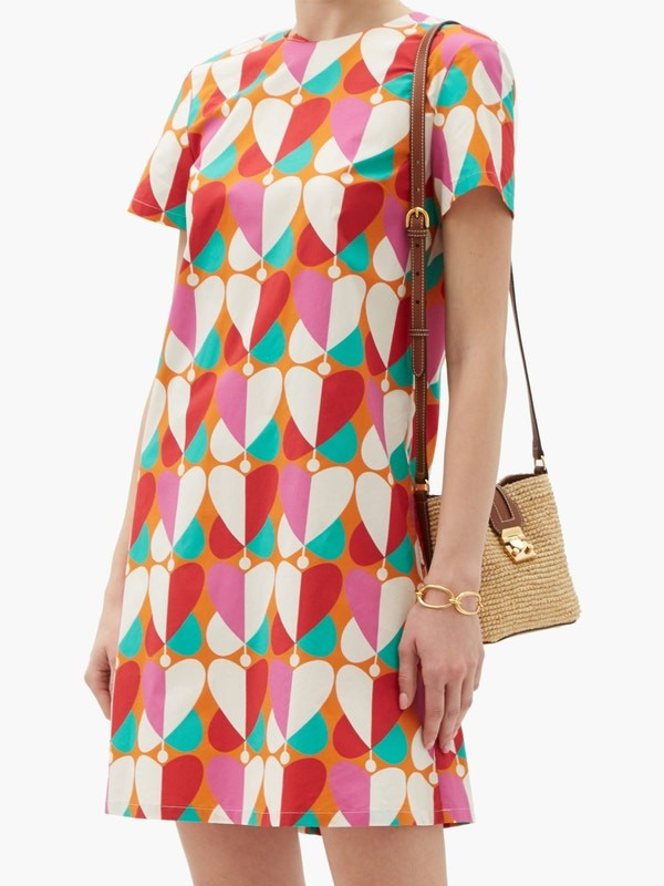 Mini Swing Farfalle-print cotton-poplin dress | Matches (UK)