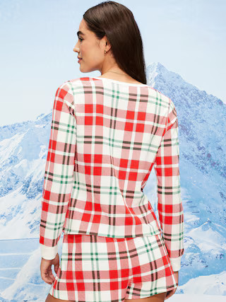 Scoop-Neck Waffle Pajama Top for Women | Old Navy (US)