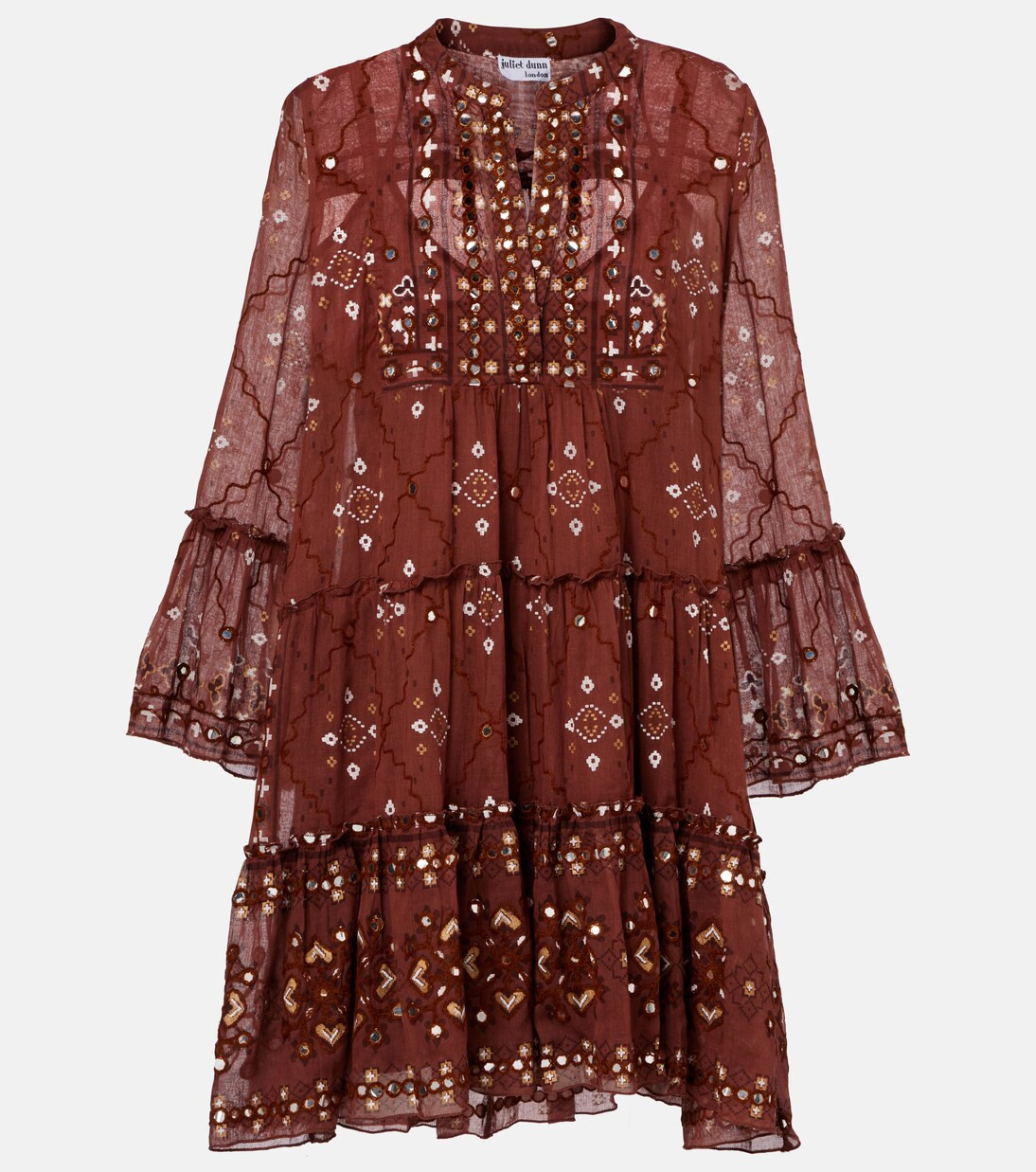 Sequined cotton minidress | Mytheresa (INTL)