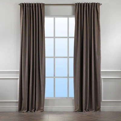 Lined Blackout Extra Long & Extra Wide Custom Made Decorative Single Panel | Wayfair North America