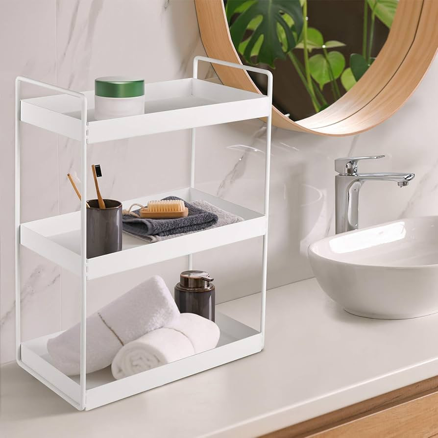 3-Tier Bathroom Countertop Organizer Vanity Tray Cosmetic & Makeup Storage Kitchen Spice Rack Sta... | Amazon (US)