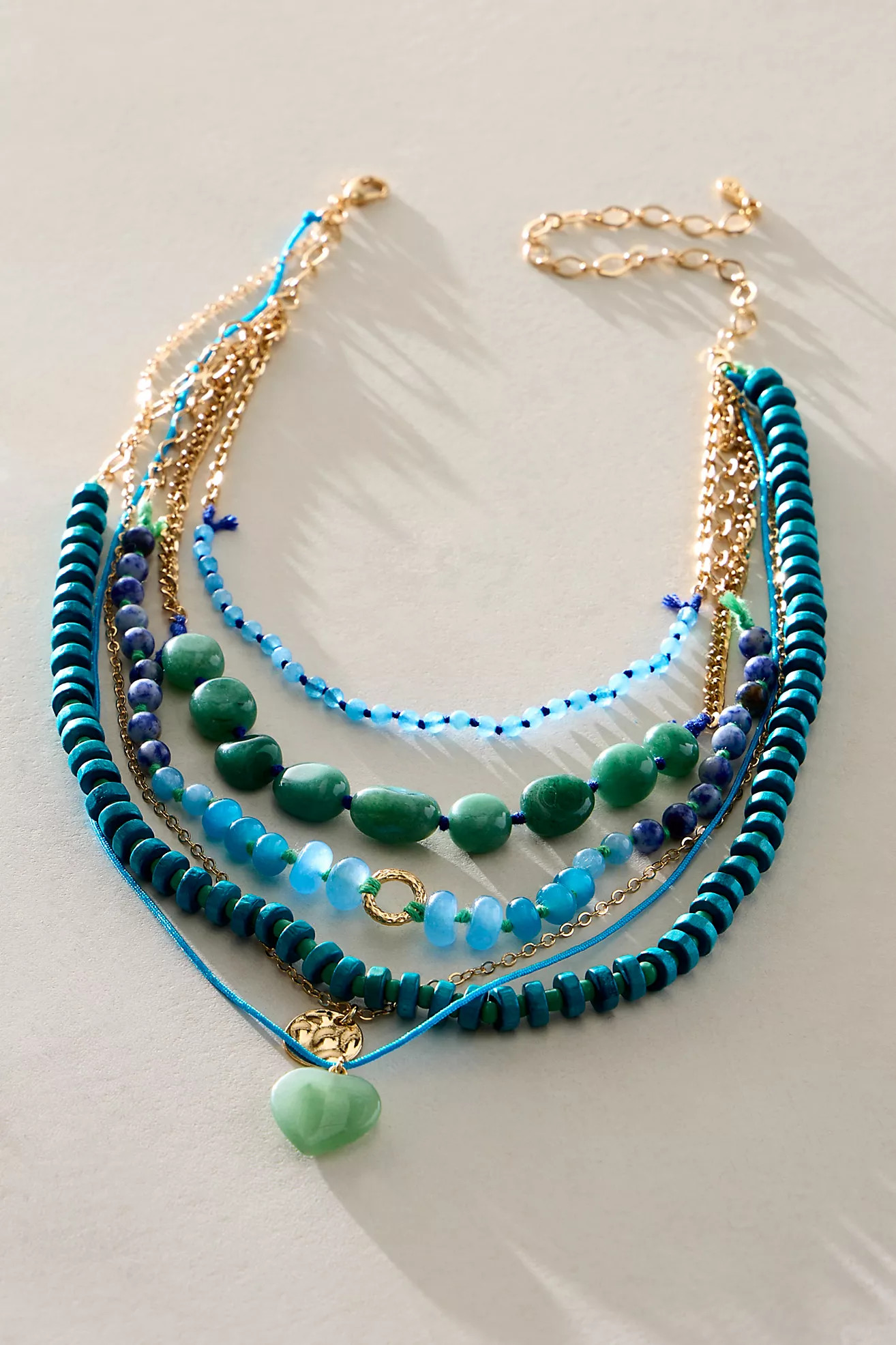 Hailee Semiprecious Layered Beaded Necklace | Free People (Global - UK&FR Excluded)