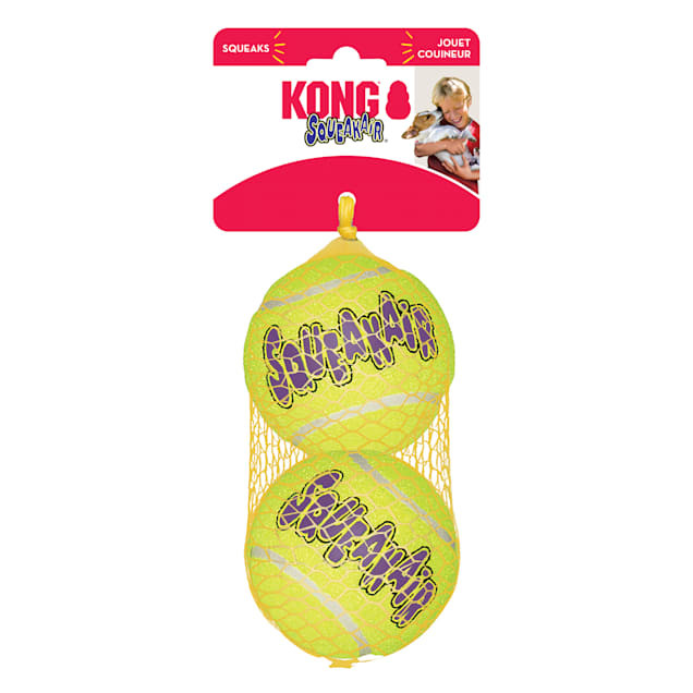 KONG SqueakAir Balls, Dog Toy, Large, Pack of 2 | Petco