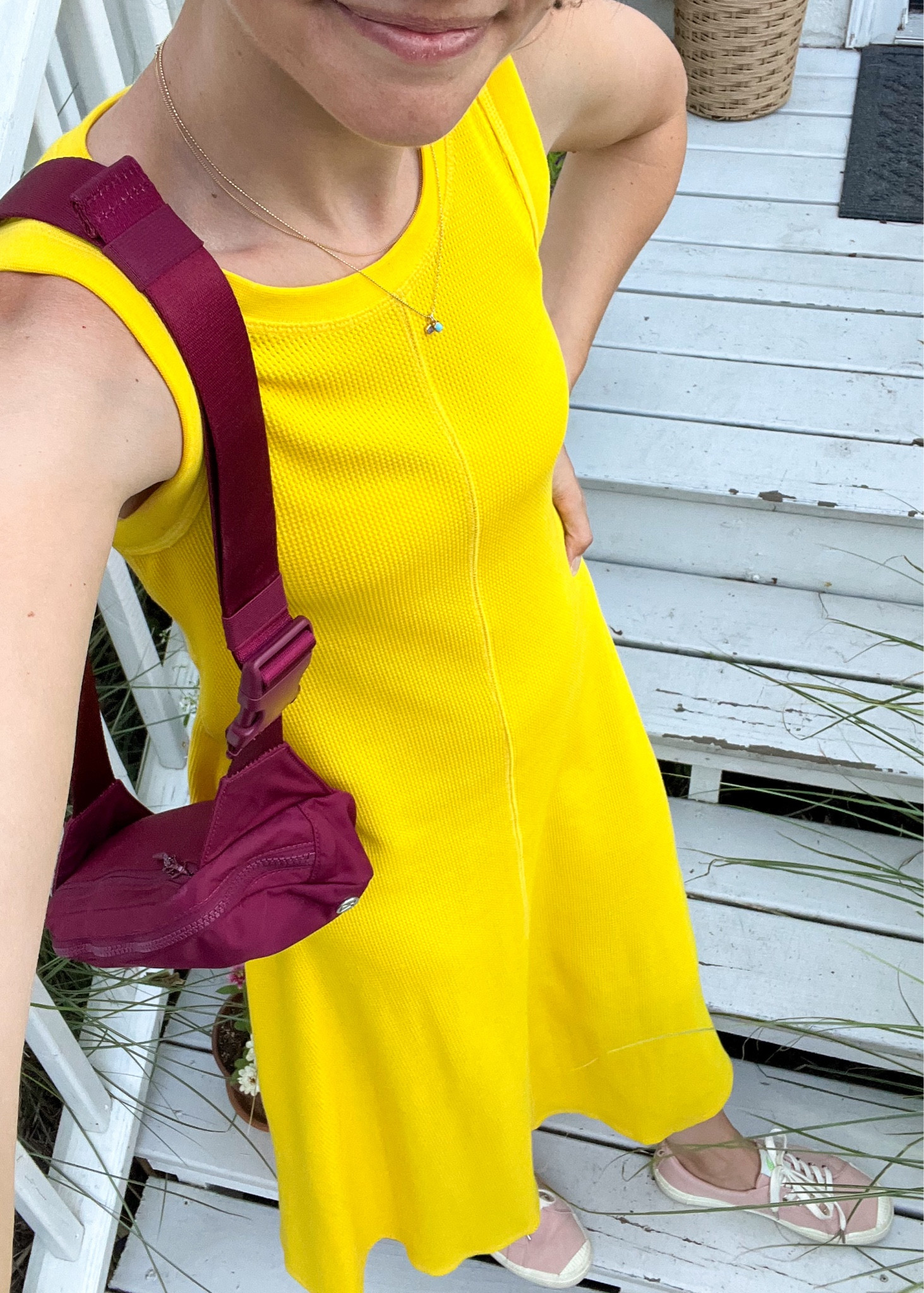 This dress is from last year but I linked my sneakers & belt bag that I wear pretty much daily… 

#LTKSeasonal #LTKActive #LTKItBag