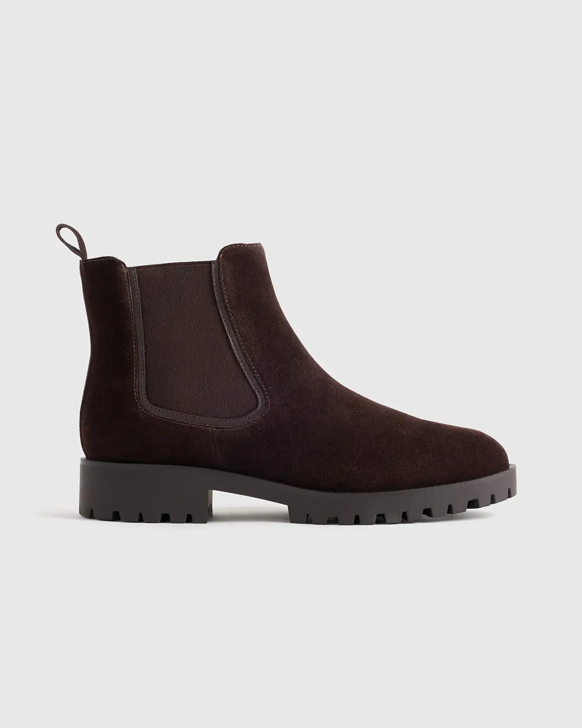 Italian Suede Lug Sole Chelsea Boot | Quince