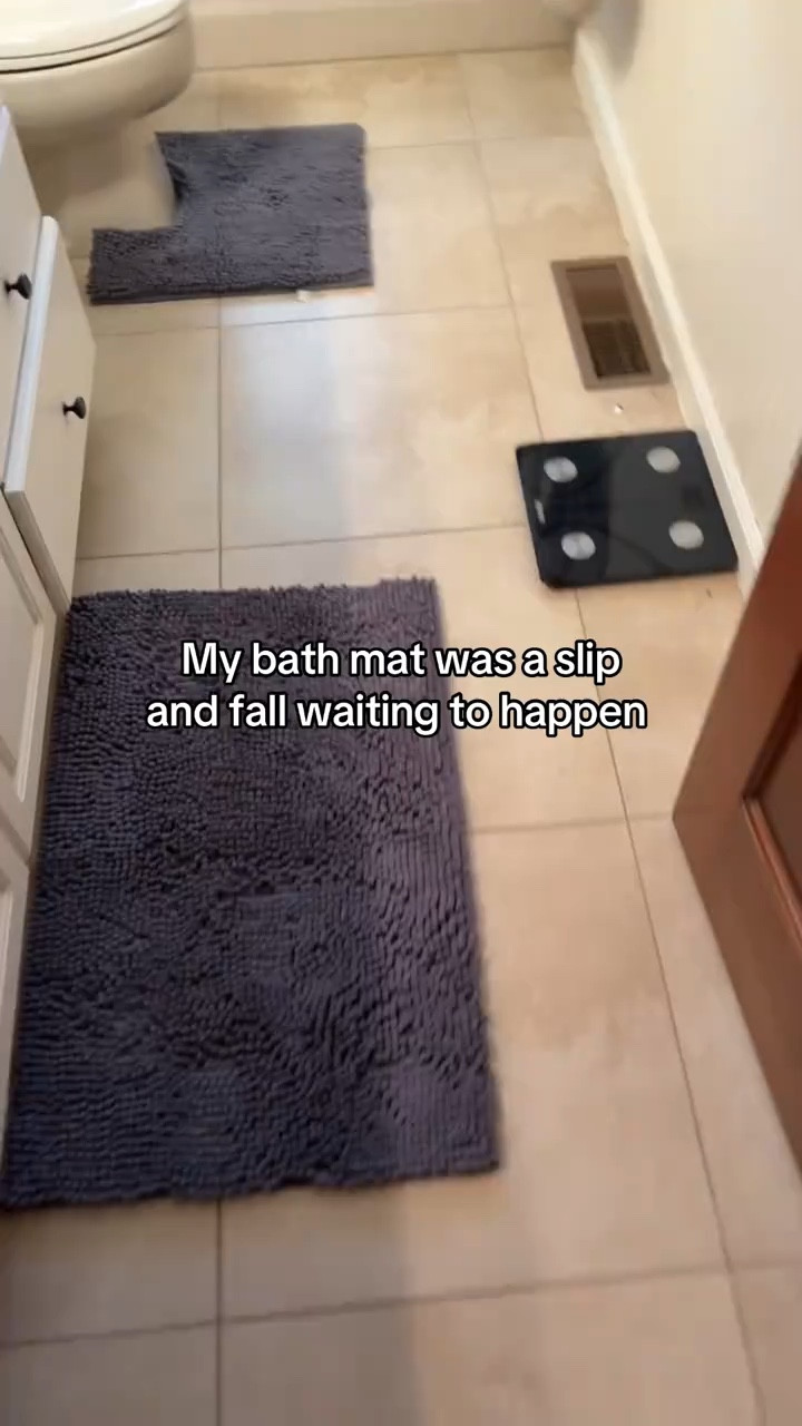 Cushy and non slip bath mat set. These are washable and super cushy to keep your feet warm when you have cold tiles. 

#LTKHome