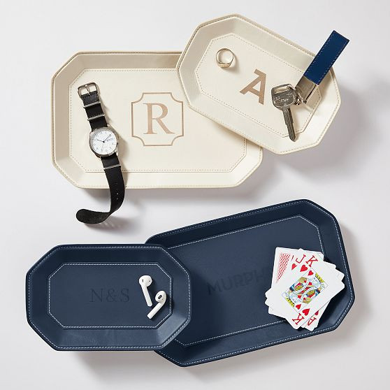 Geo Leather Catchall | Mark and Graham