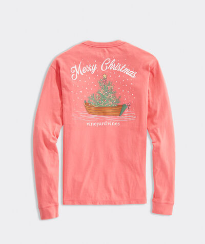 Nantucket Boat Tree Long-Sleeve Pocket Tee | vineyard vines