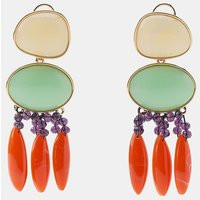 Zara - Double Resin Bead Earrings - Multicolored - M - Woman | Zara US