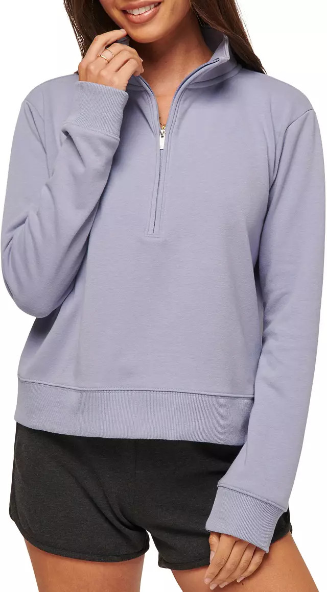 TravisMathew Women's Long Sleeve Cloud 1/2 Zip Golf Pullover | Dick's Sporting Goods