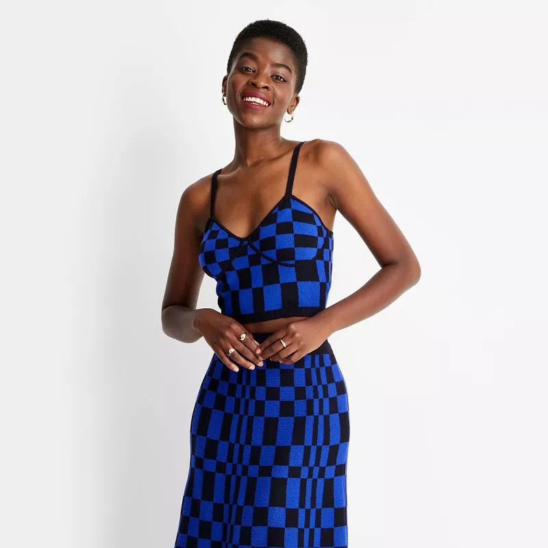 Women's V-Neck Bralette Sweater Tank Top - Future Collective™ with Kahlana Barfield Brown | Target