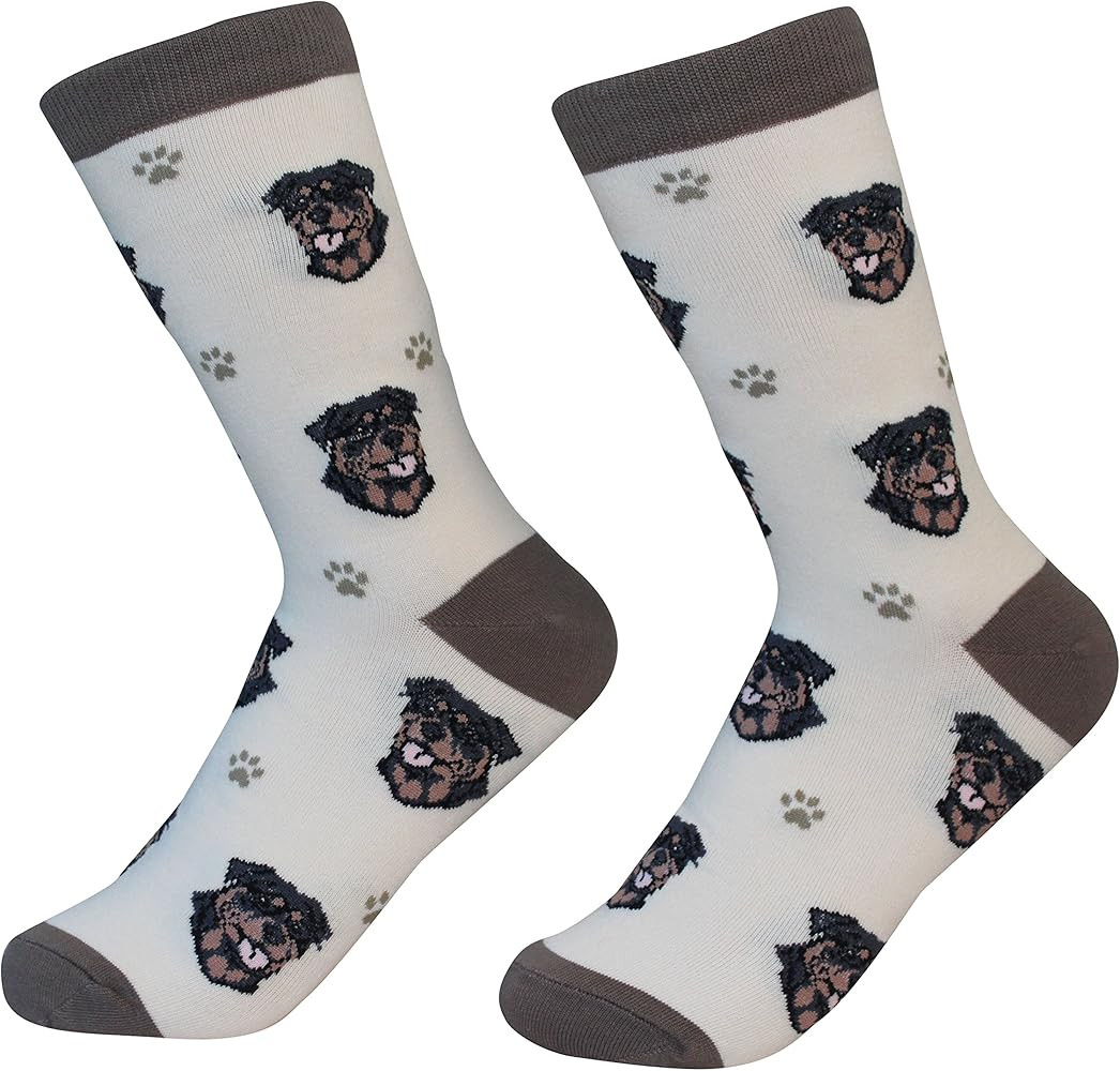 Sock Daddy Rottweiler Dog Breed Socks Unisex by E&S Pets | Amazon (US)
