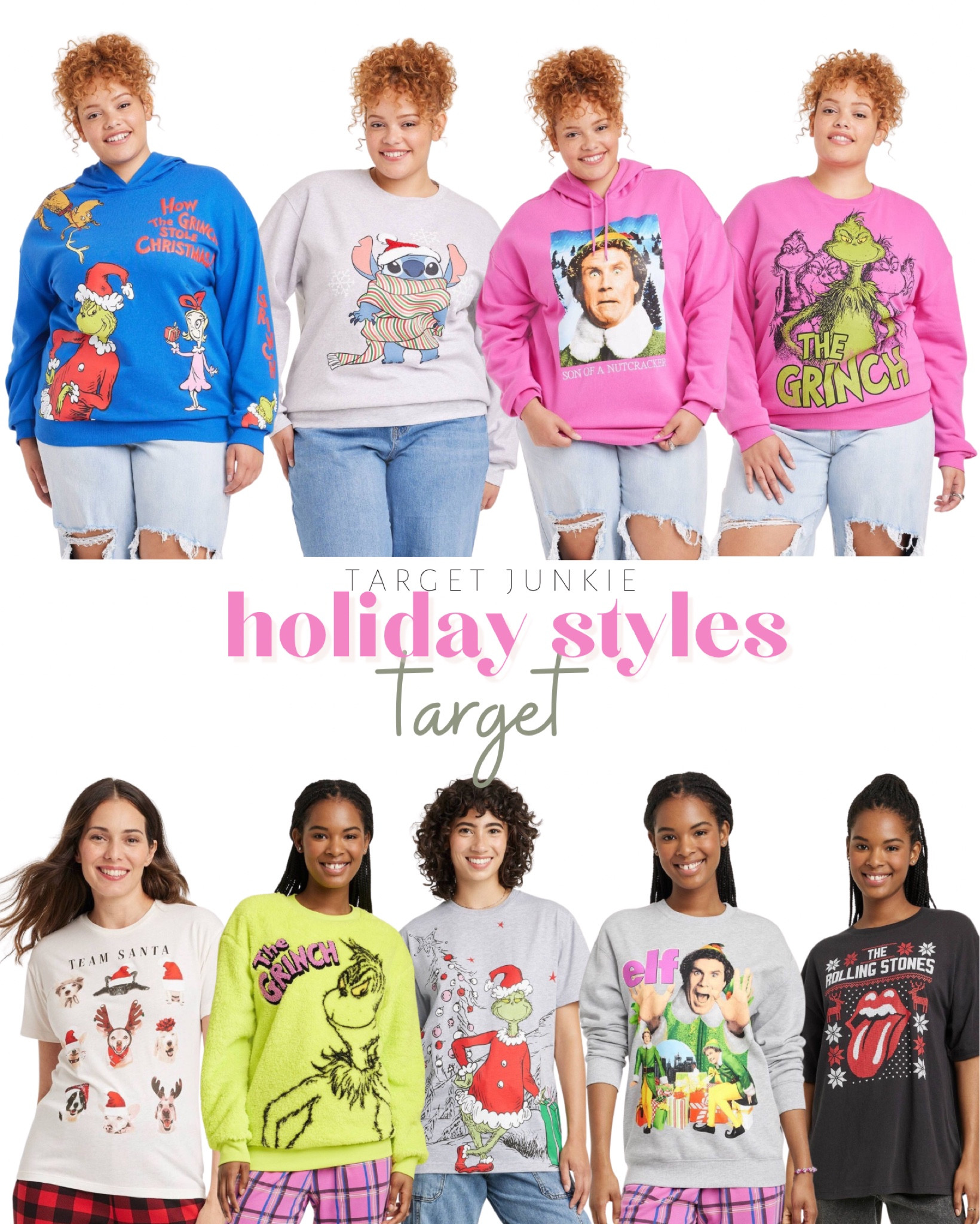 Happy elfin holiday sweater on sale target