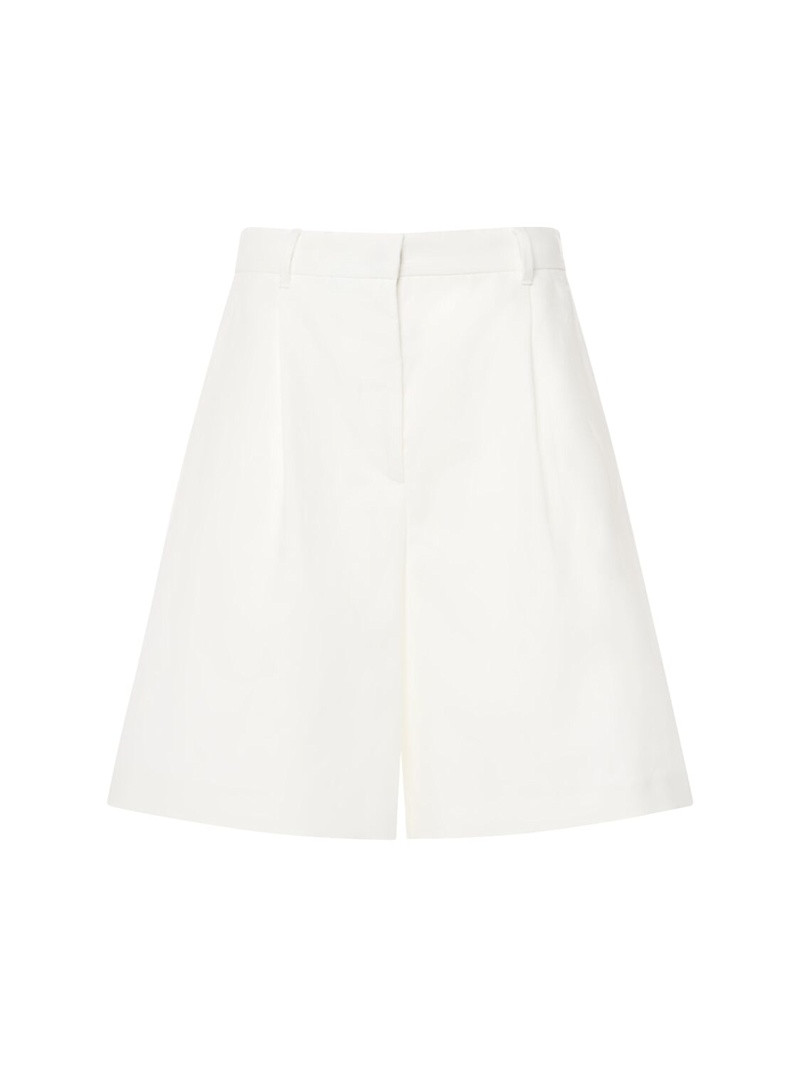 Ecuba cotton & linen canvas shorts - Weekend Max Mara - Women | Luisaviaroma | Luisaviaroma