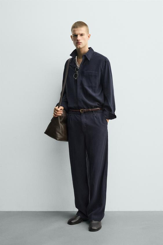 RELAXED FIT FLOWY PANTS | Zara US