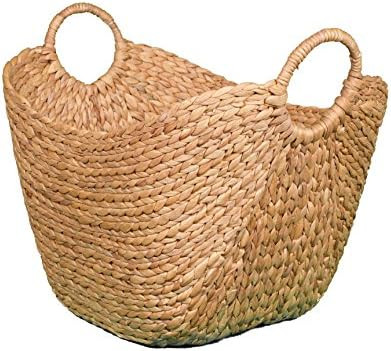 BirdRock Home Water Hyacinth Laundry Baskets (Natural) - One Basket Included - Hand Woven | Amazon (US)