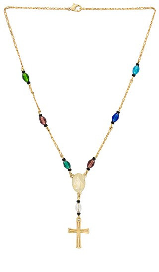 Vetrate Rosary Necklace in Gold | Revolve Clothing (Global)