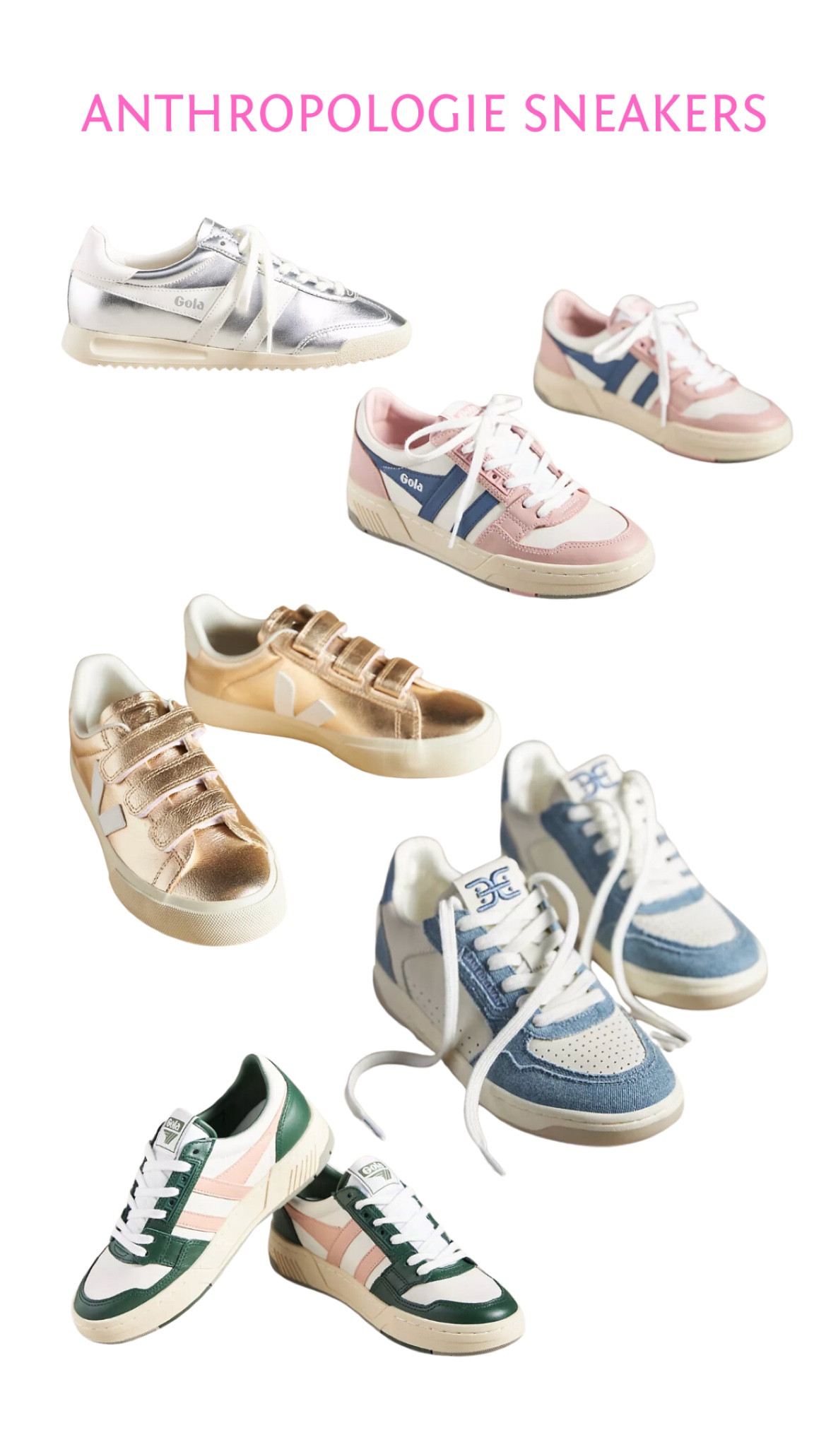 💗 perfect sneaker options to throw on with a dress! 