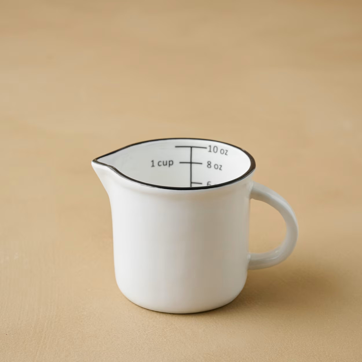 Magnolia Black Rim Measuring Pitcher | Magnolia