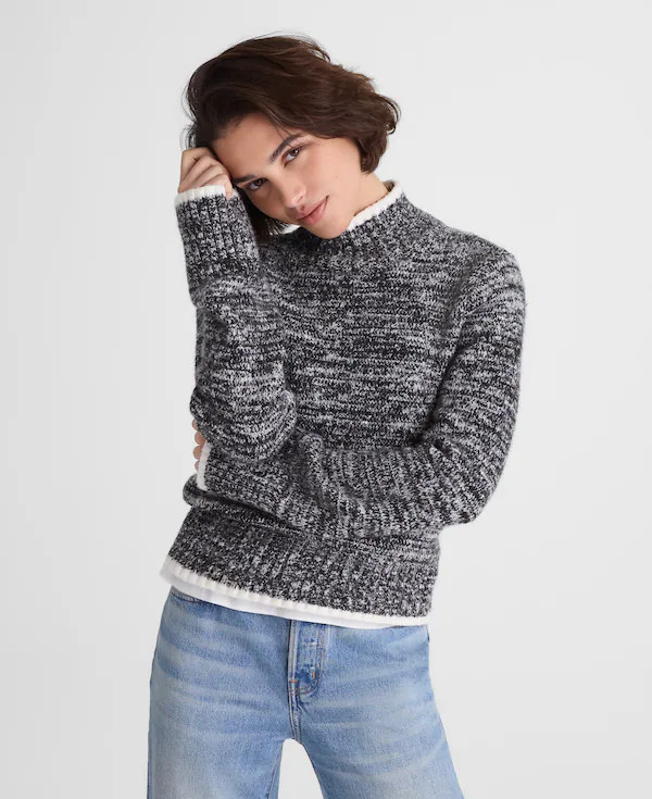 Marled Mockneck Sweater | Madewell