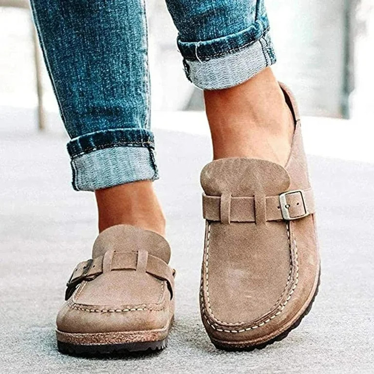 2024 Women Suede Clogs Mules Garden Loafer Shoes Memory Foam Slipper Casual  Sneakers Comfortable... | Walmart (US)
