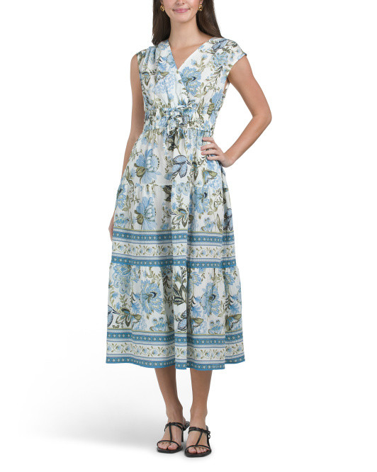 3 Bow Waist Printed Maxi Dress | Casual Dresses  | Marshalls | Marshalls