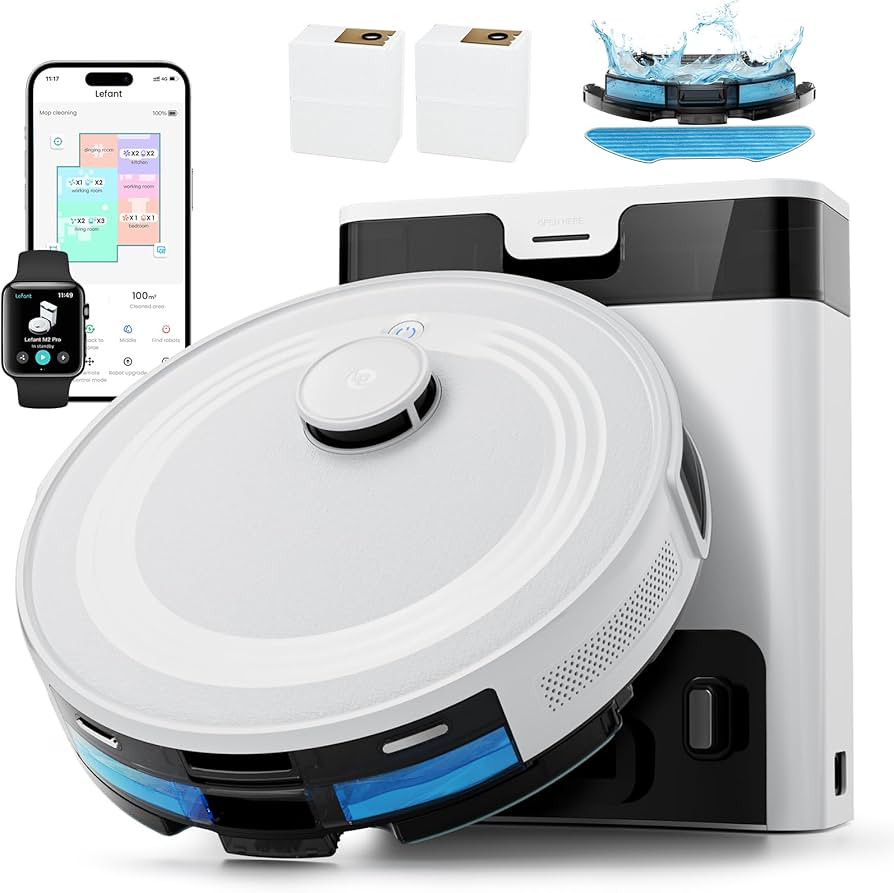 Lefant LiDAR Robot Vacuum and Mop, 90-Day Self-Emptying, 190° PSD Obstacle Avoidance, Customized... | Amazon (US)