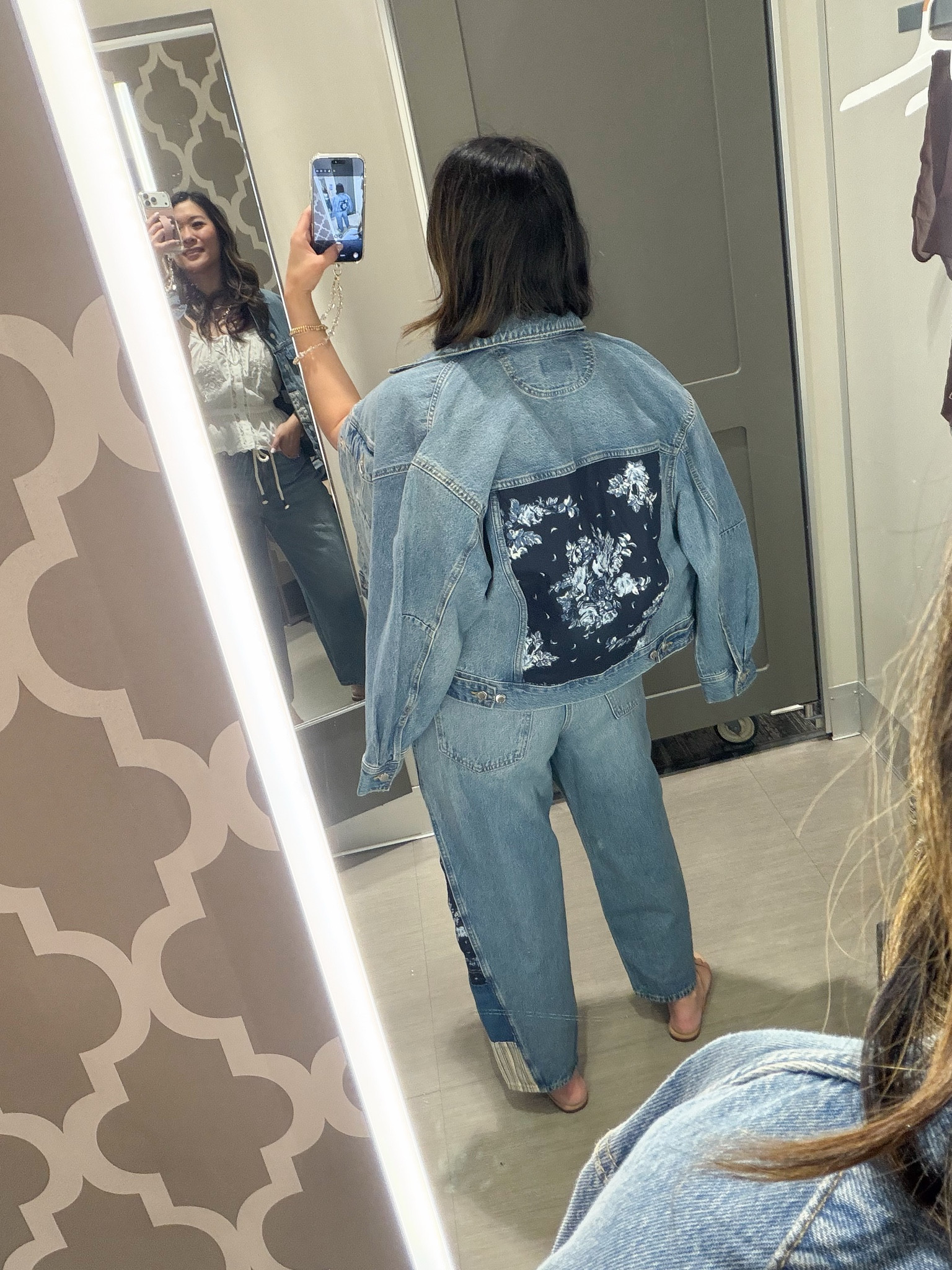 Target new arrivals // denim on denim // summer outfit // floral denim jacket

#LTKootd #LTKSeasonal #LTKPetite