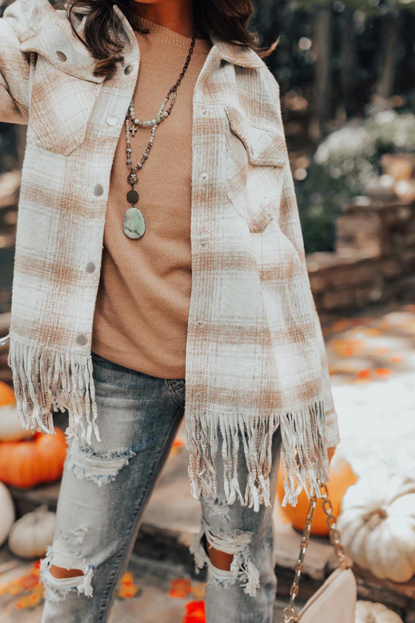 Chill Afternoon Plaid Jacket | Impressions Online Boutique