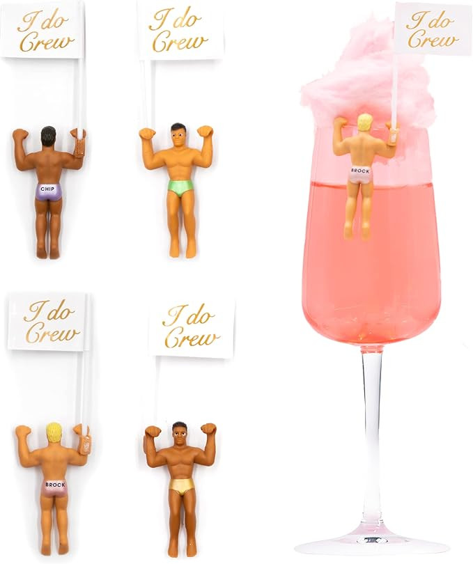 Drinking Buddies Bride Squad, Bachelorette Drink Markers, Party Accessories, Girls Night, Hunky W... | Amazon (US)