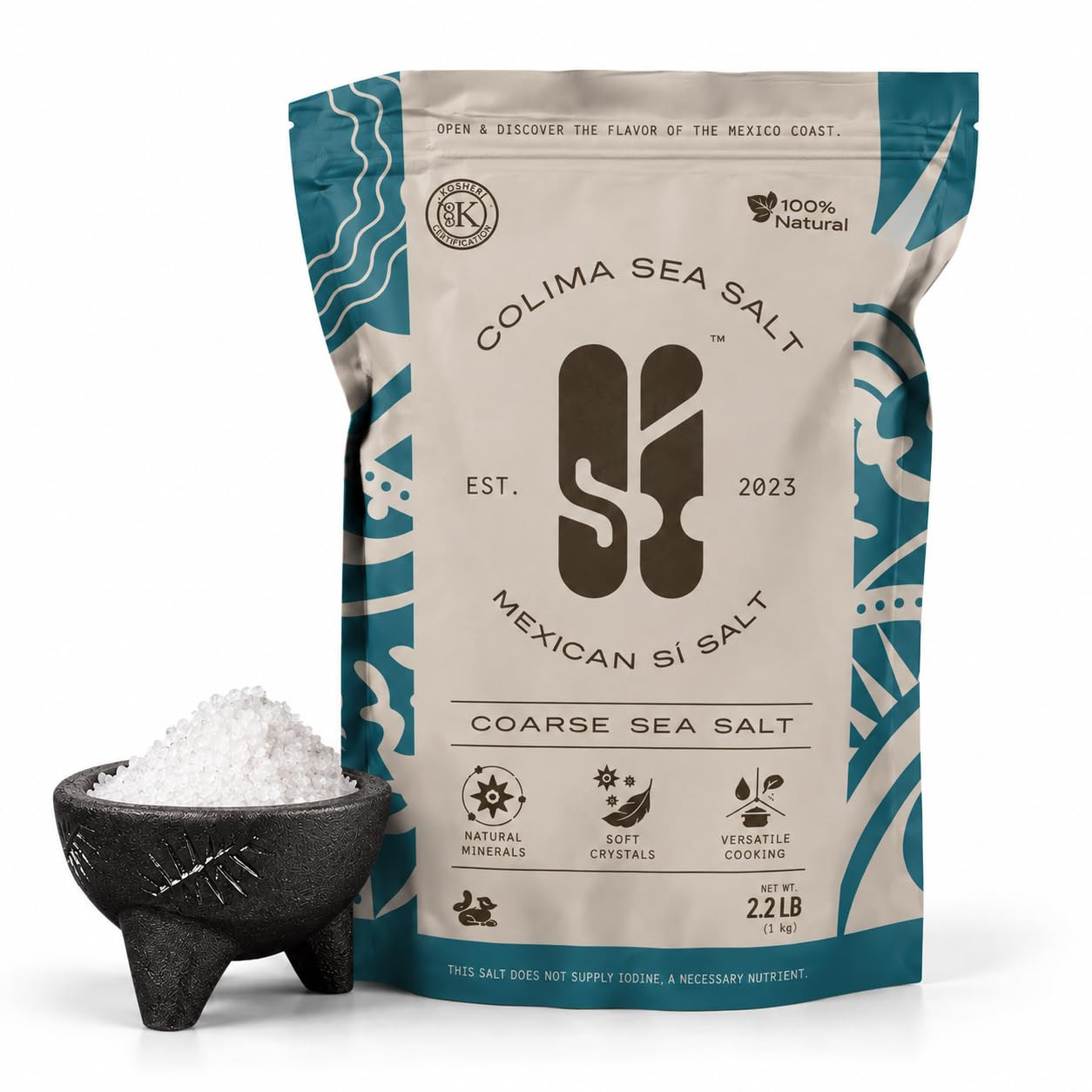 Sí Salt | Colima Sea Salt | Coarse Sea Salt | Kosher Salt 2.2lb | Amazon (US)
