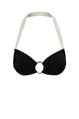 Bronte Top - Black/Ivory | Monday Swimwear