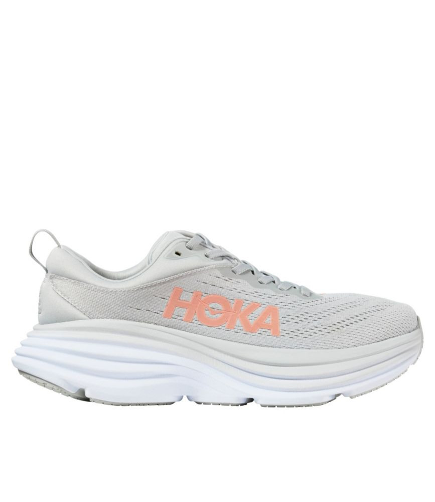 Women's HOKA Bondi 8 Running Shoes Harbor Mist/Lunar Rock 9.5(B), Rubber | L.L. Bean