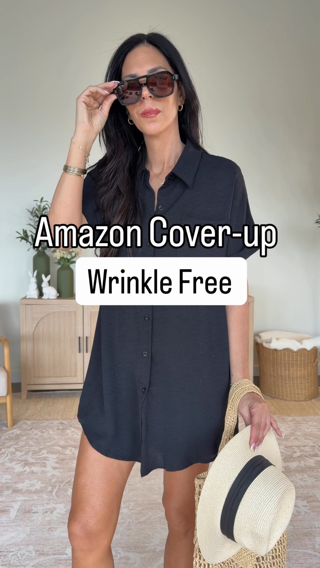 The no wrinkle vacation coverup 
Wearing a small 

#LTKU #LTKTall #LTKOver40
#LTKTall #LTKSwim