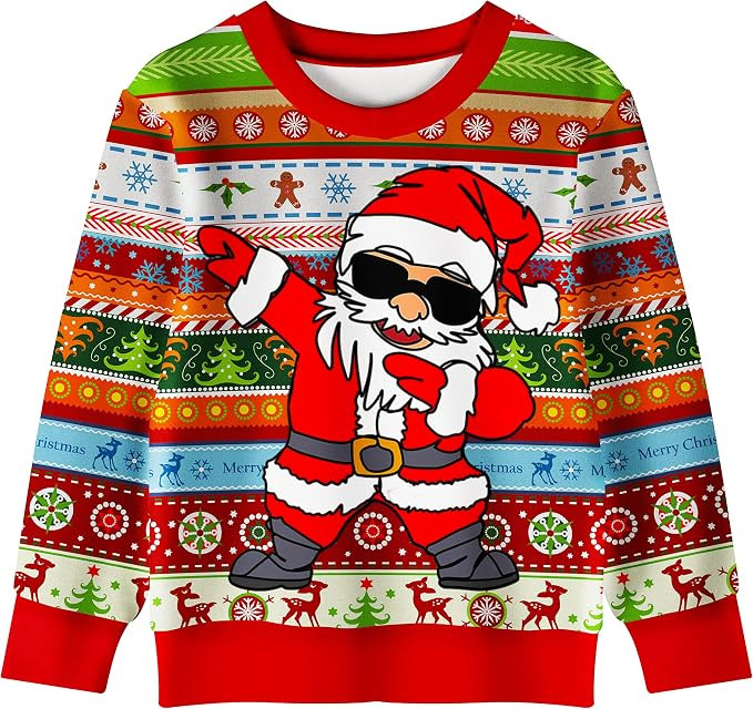 Emonyna Ugly Christmas Sweater for Adults and Kids Family Matching Set Fleece Sweatshirt Hoodie F... | Amazon (US)
