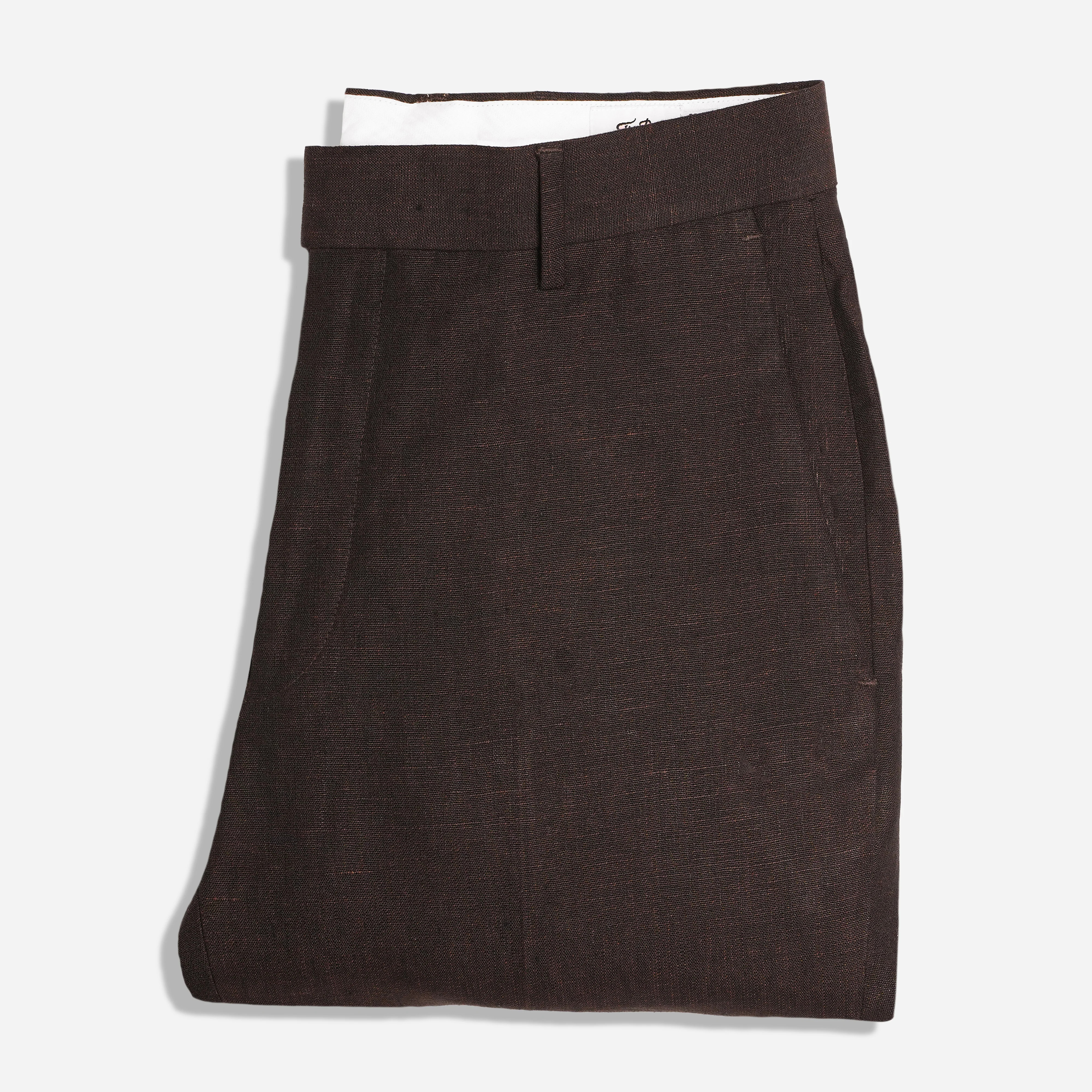 The Lakeshore Linen Chocolate Brown Pant | Linen Pants | The Tie Bar | The Tie Bar