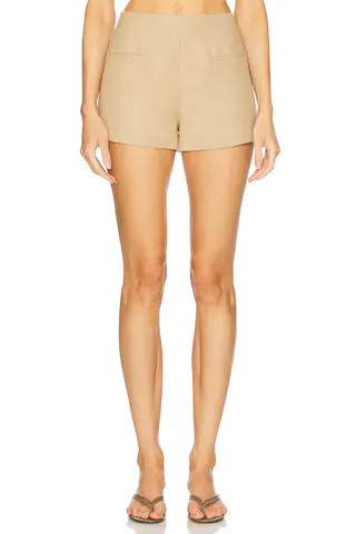 FAITHFULL THE BRAND Florine Mini Shorts in Caramel from Revolve.com | Revolve Clothing (Global)