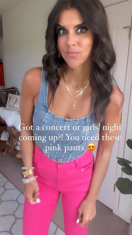The best pink pants! All Amazon! Size small in corset and medium in pink pants. Wedges tts and so comfy!

#LTKSeasonal #LTKfindsunder100 #LTKstyletip