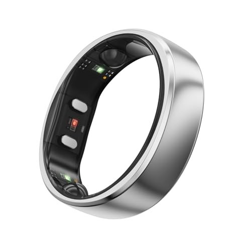 RingConn Gen 2, World’s First Smart Ring with Sleep Apnea Monitoring, No APP Subscription, 12-Day Battery Life, Stress/Heart Rate/Women's Health Tracker, Android & iOS Compatible (Silver, Size 13) | Amazon (US)