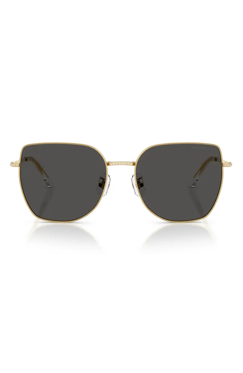 Swarovski 59mm Polarized Square Irregular Sunglasses | Nordstrom | Nordstrom