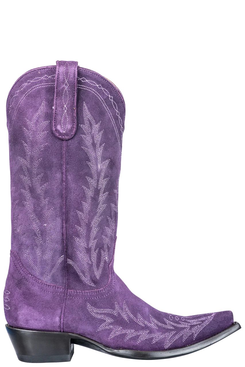 Old Gringo Women's Purple Suede Dutton Cowgirl Boots | Pinto Ranch | Pinto Ranch