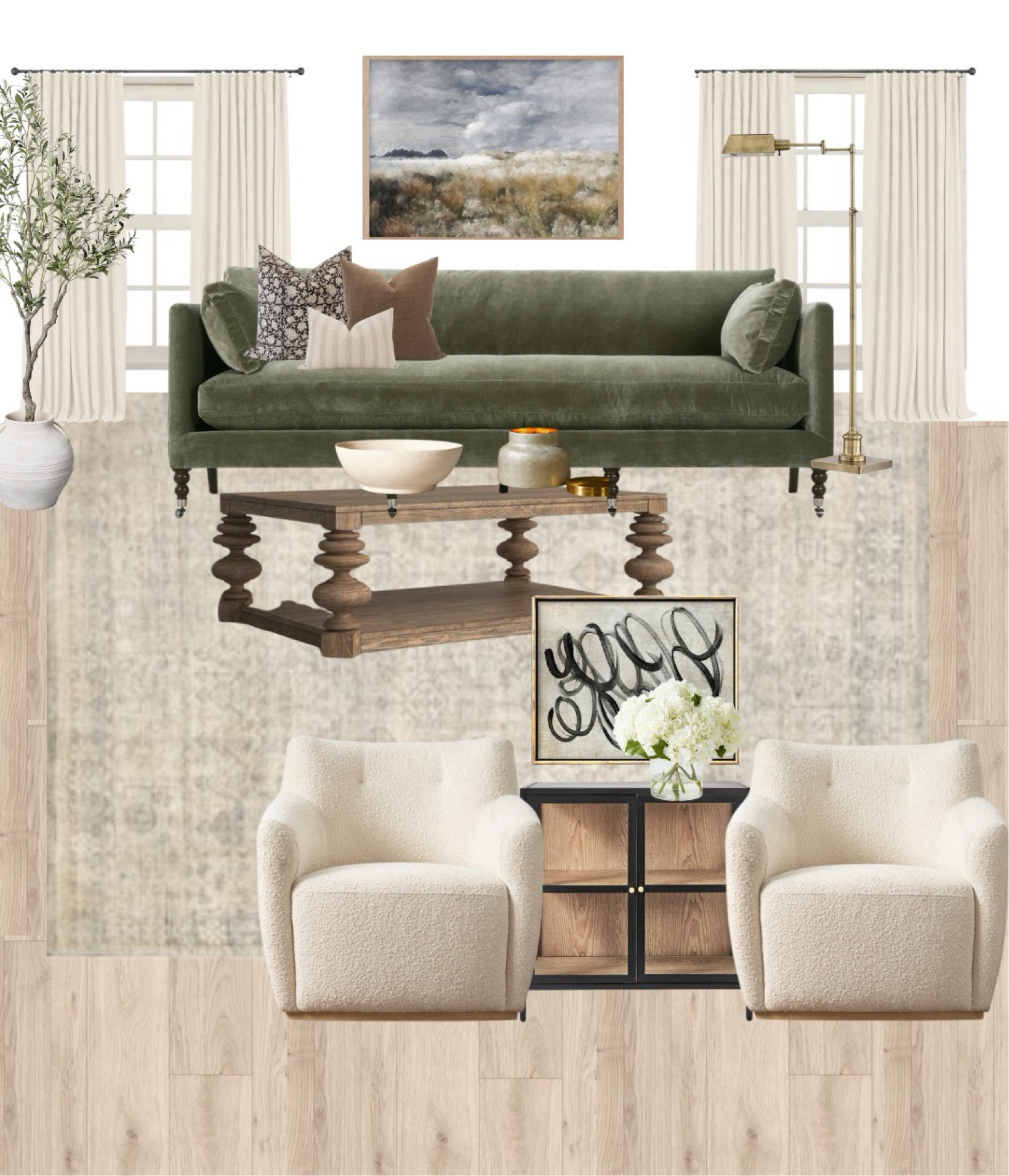 Earth tones and natural wood living room.

#LTKFamily #LTKHome