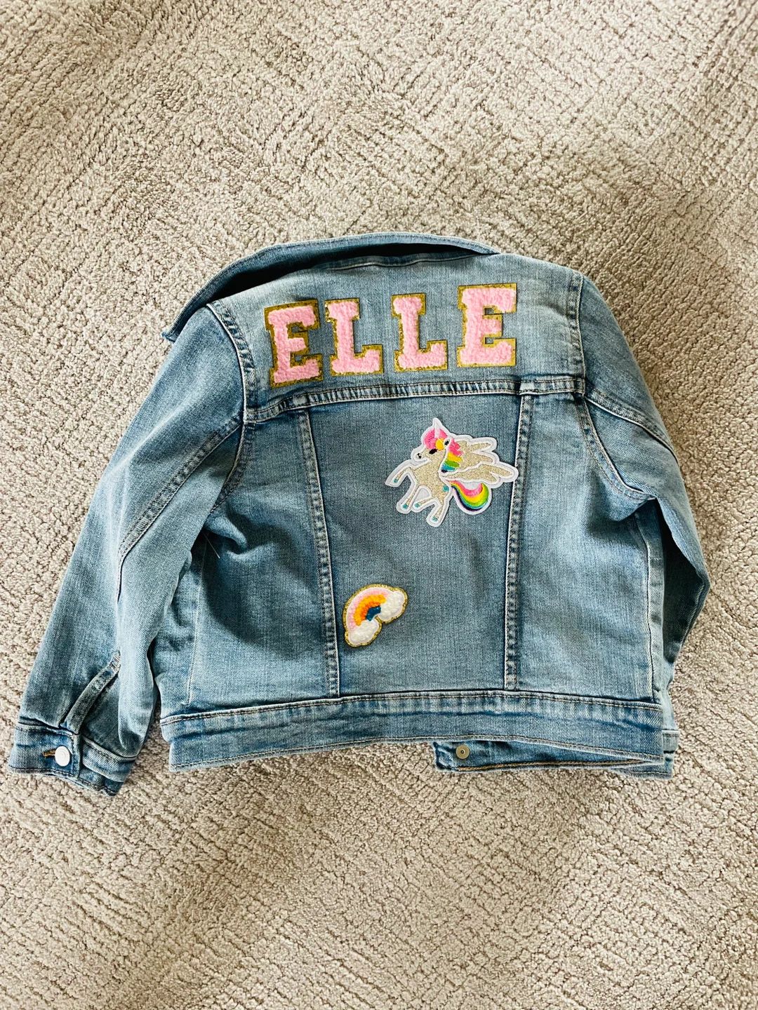 Personalized Denim Jacket Toddler, Custom Jean Jacket girl, Customized, Girl Jean Jacket, Birthda... | Etsy (US)