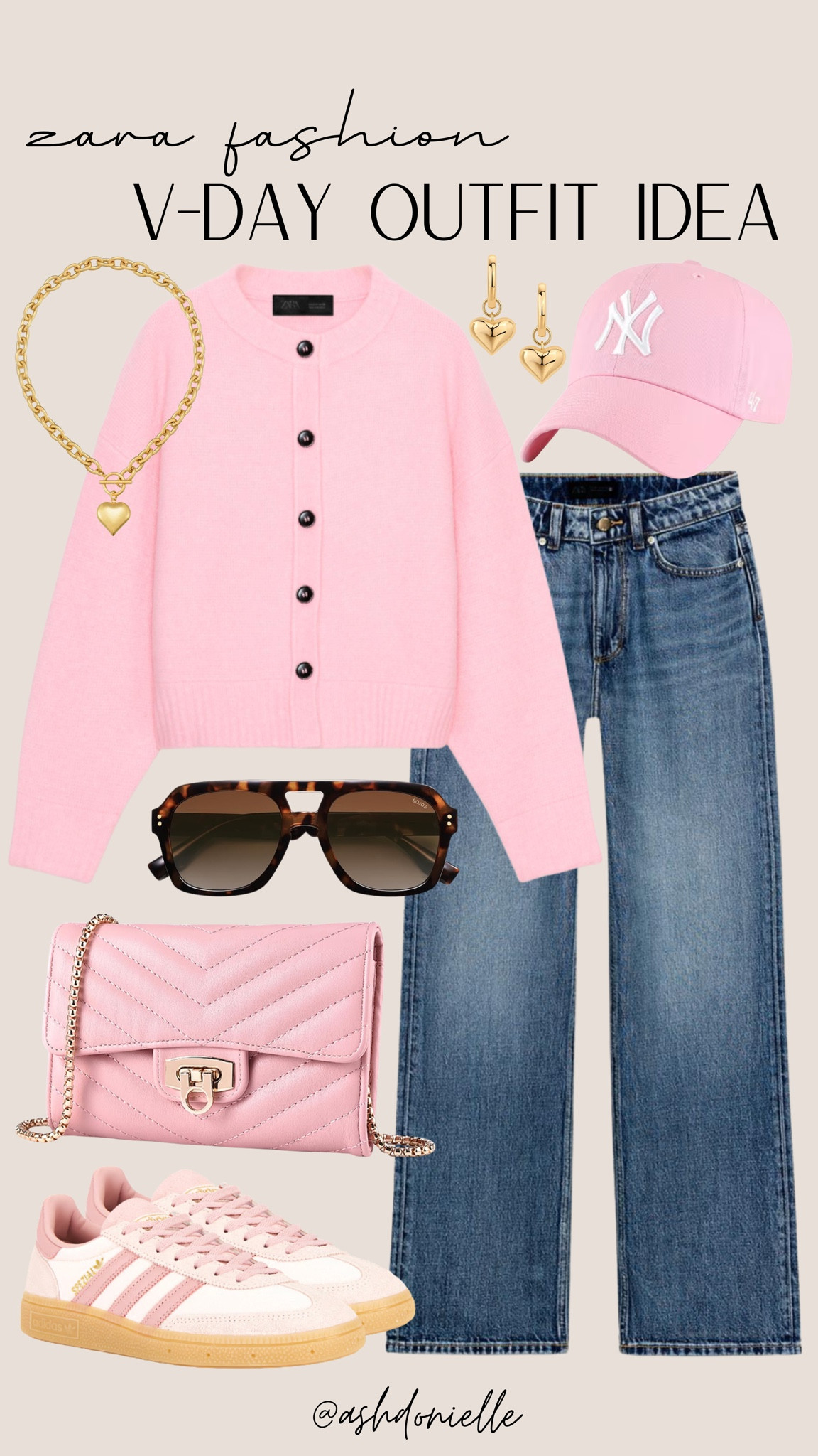 Zara Valentine’s Day casual outfit idea

Soft pink sweater look
Casual denim and knits
Relaxed heart graphic tee
Neutral sneakers or flats
Light layers for daytime plans
Subtle Valentine color pops
Comfortable chic outfit inspo
Everyday February style

#LTKootd #LTKSaleAlert #LTKSeasonal