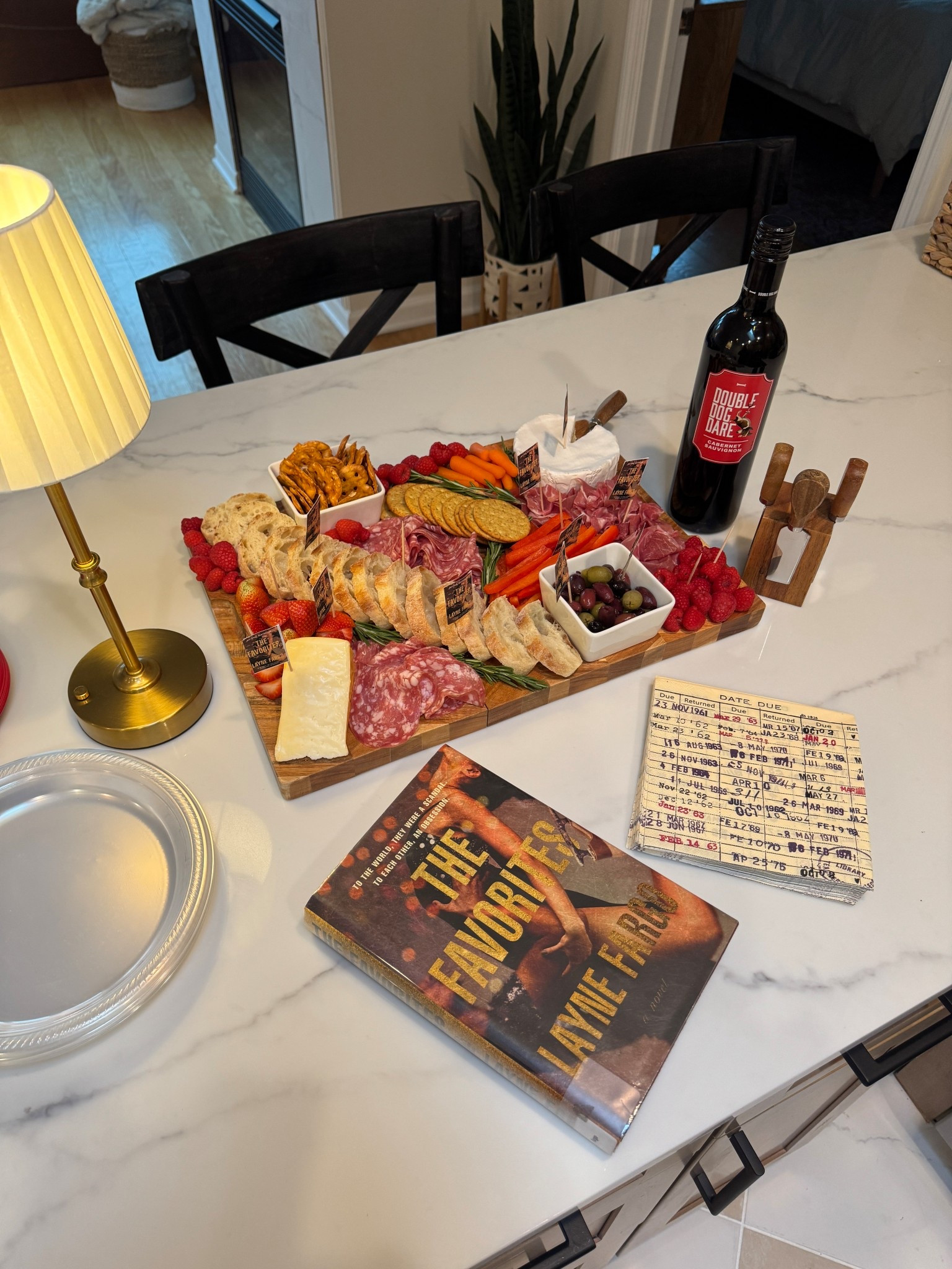 The charcuterie set up from my recent book club meeting! I had so fun hosting this month at my apartment and also did a whole post about the meeting on the blog  

#LTKHome #LTKfoodie