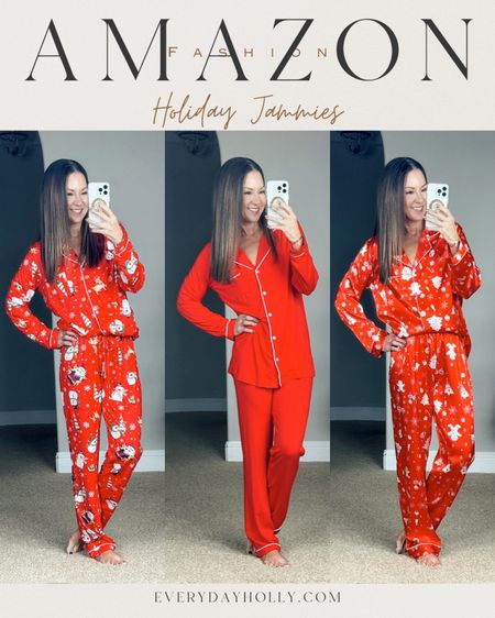 Black Friday cyber Monday sale! Amazon Christmas holiday pajama sets all in the smallest size.  Super comfy, amazing reviews. Satin jammies, buttery soft jammies, 2 piece pj sets.  these come in tons of solid colors and pattern options. comfy loungewear

#LTKsalealert #LTKHoliday #LTKCyberWeek