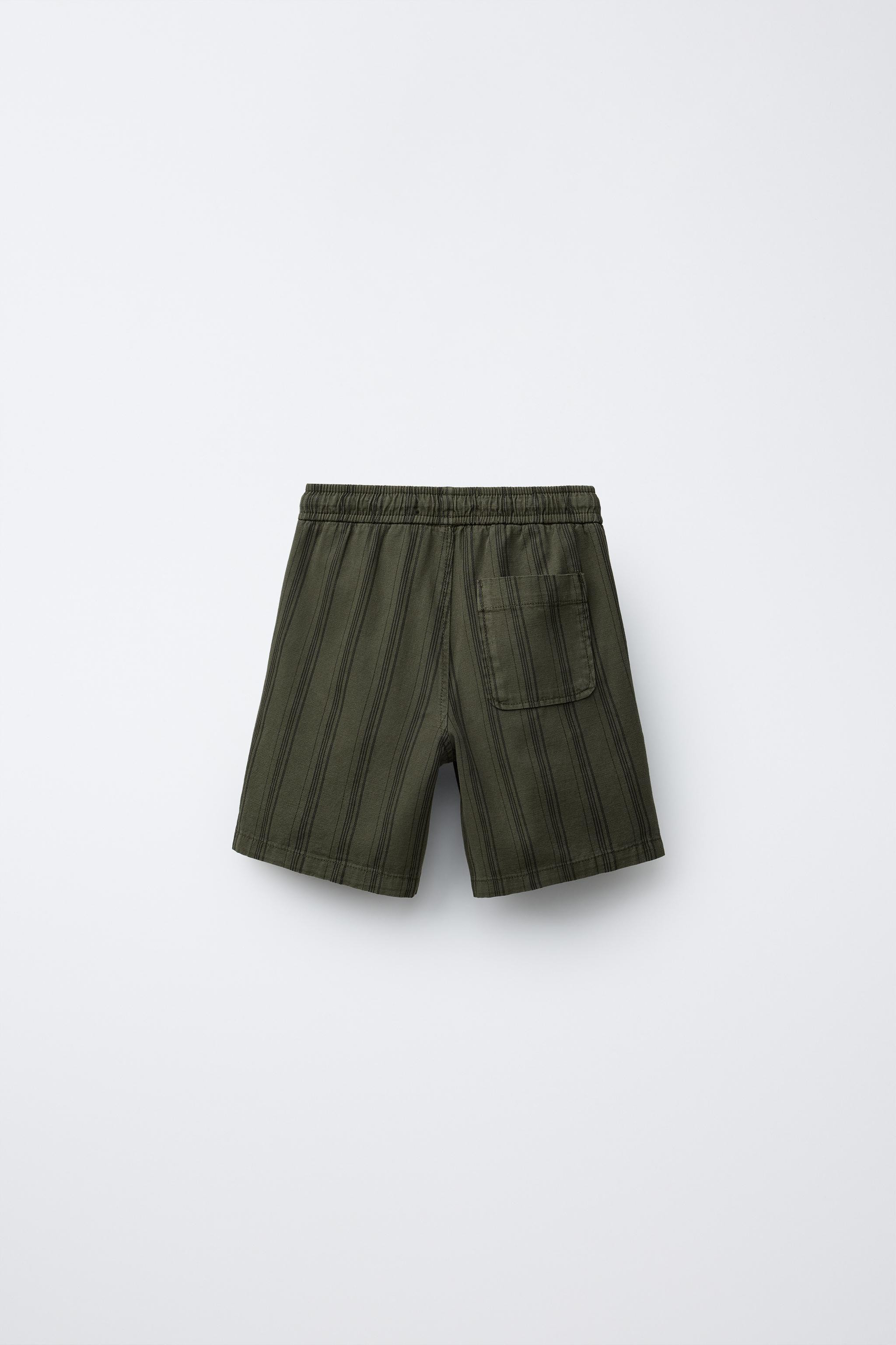 STRIPED PRINT SHORTS | Zara US