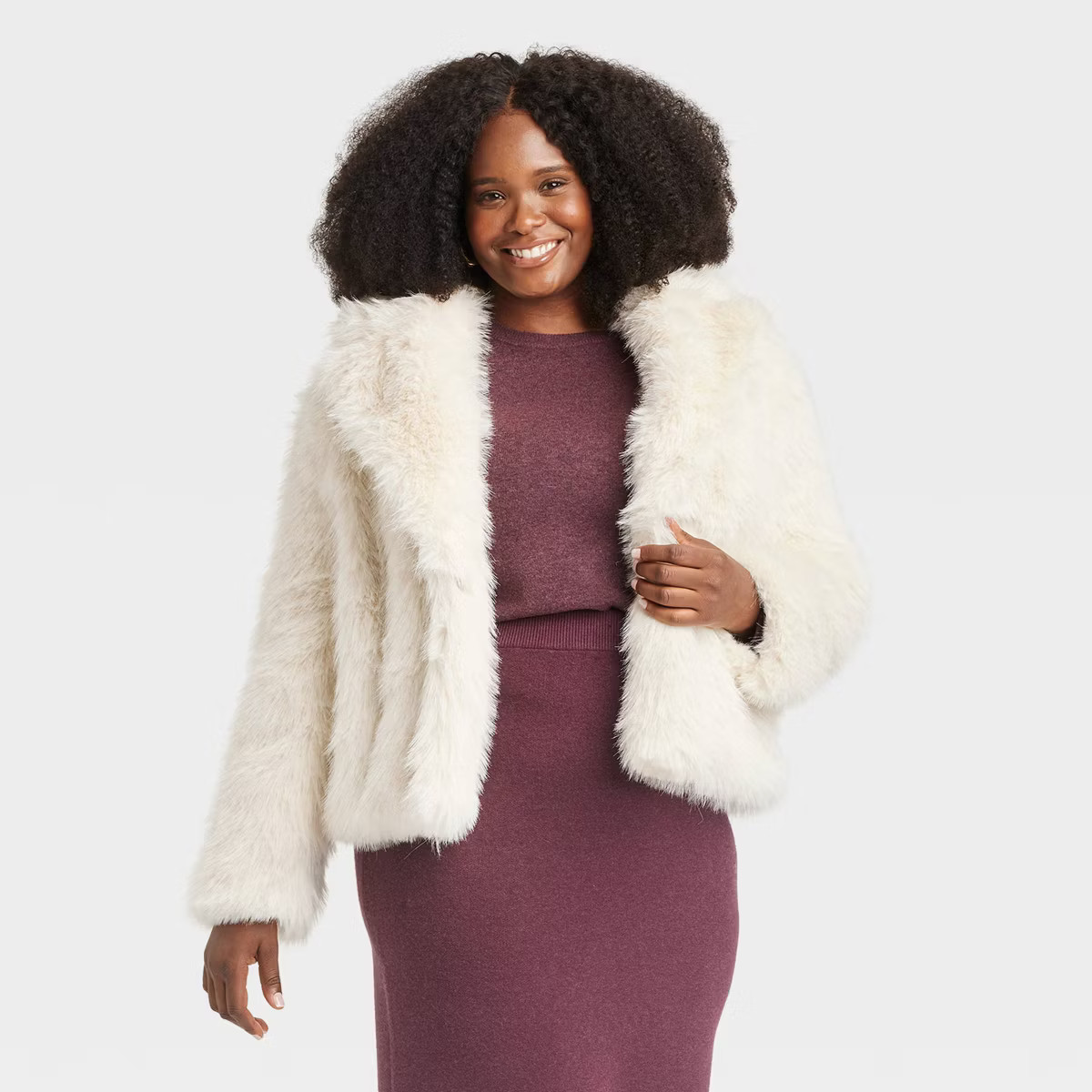 Women's Faux Fur Jacket - A New Day™ | Target
