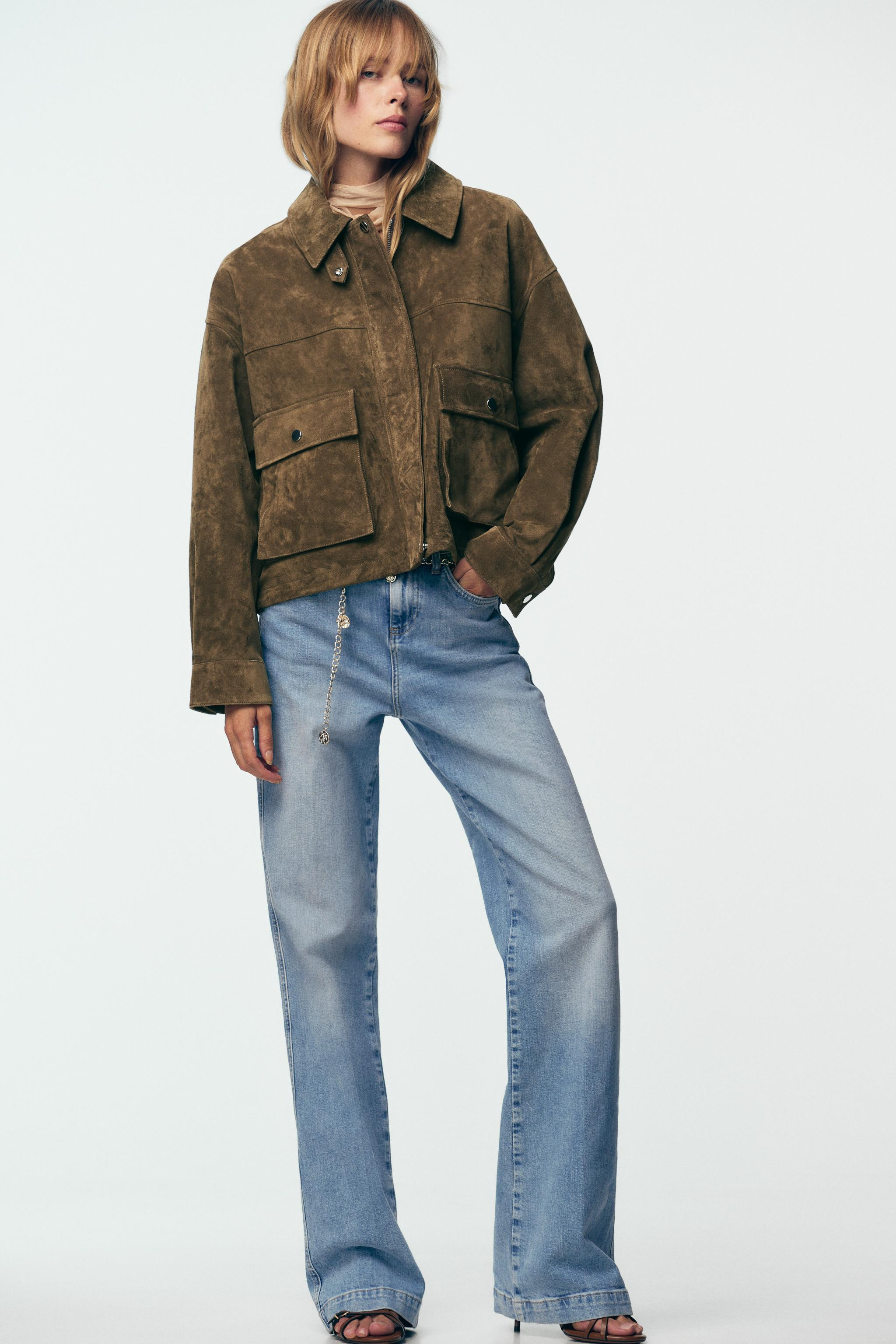 100% LEATHER BOMBER JACKET | Zara US