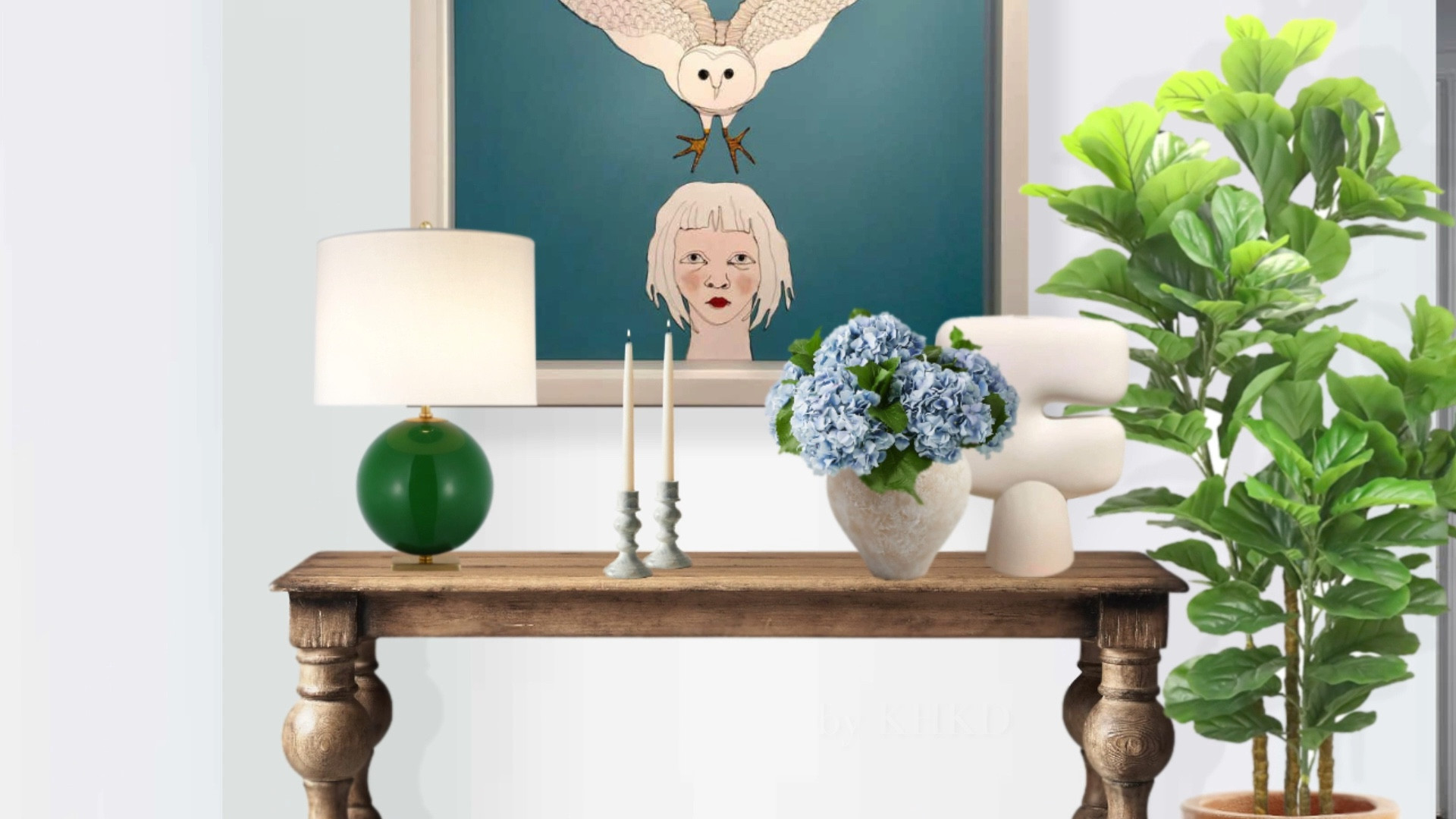 An organic and rustic vintage-inspired console table anchors this all white entryway with a statement. We bring in the pops of jewel tones in this all white entryway to enliven the space with a touch of vibrant energy. We love the color palette of emerald green, teal, pale blue, grey and white---it's soothing yet vivid. We also love the contrast between refined and rustic, it's interesting and timeless. It is the place where you want to come home for at the end of the day.
#entyway 

#LTKhome #LTKGiftGuide #LTKSeasonal